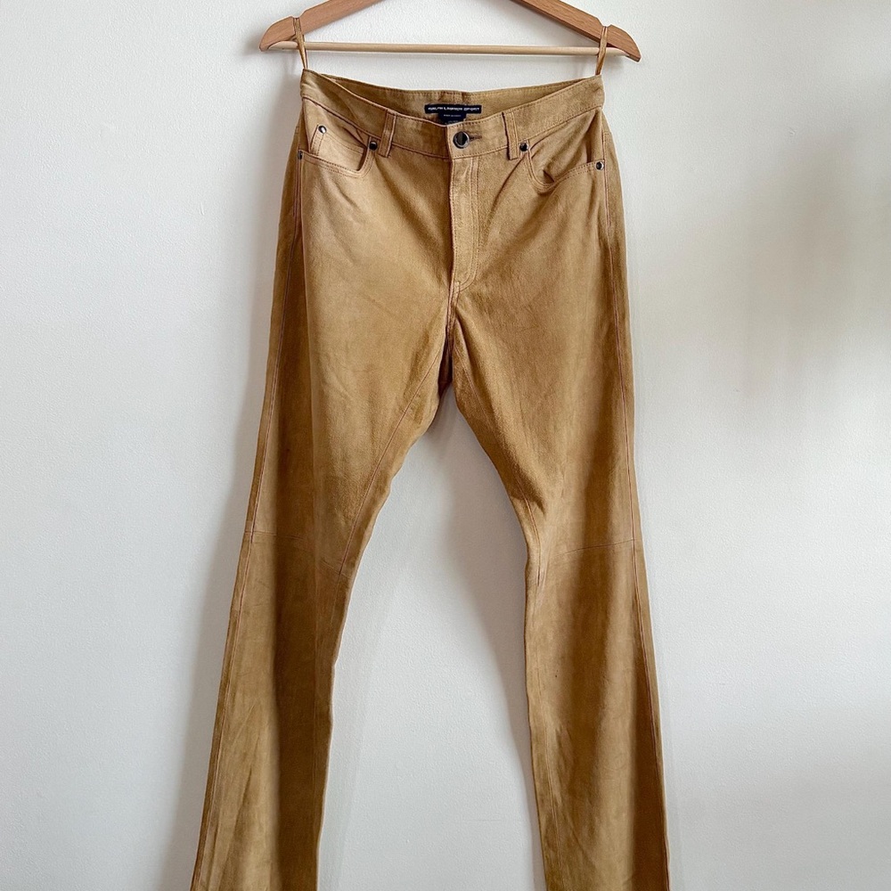 Ralph Lauren Sport Camel Suede Trousers